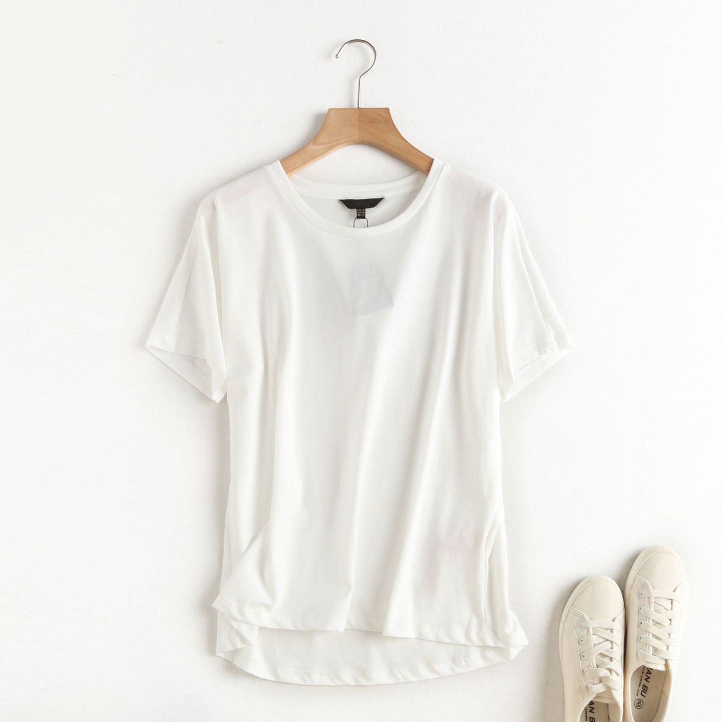 Women's Solid Loose Edition Thin Short Sleeve T-shirt