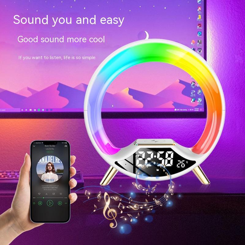 Drei in einem drahtlosen Aufladen Multifunktion aler Bluetooth-Lautsprecher Nachtlicht